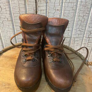 Vintage ASOLO Leather Hiking Mountaineering Brown GoreTex Boots 12